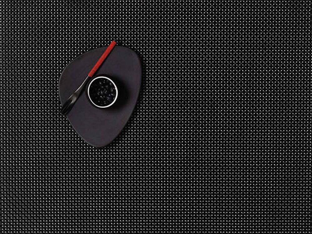 Chilewich Servise Basketweave Black 4stk