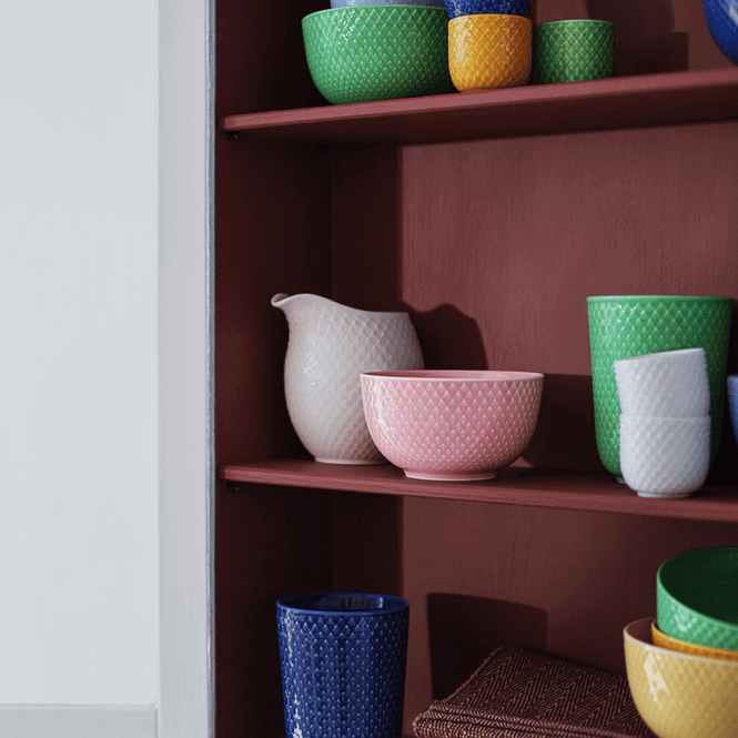 Hovedbilde Lyngby Porcelæn Rhombe Color Skål Gul Ø11 cm