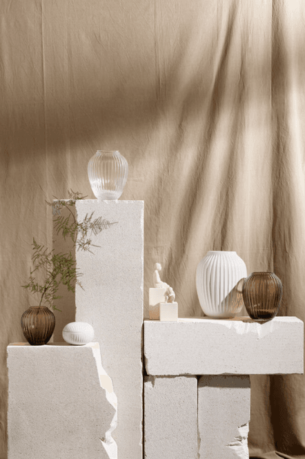 Hovedbilde Kähler Hammershøi Vase Glass Valnøtt 14 cm