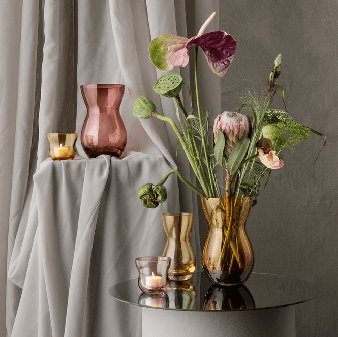 Hovedbilde Holmegaard Calabas Vase Ravgul H21 cm