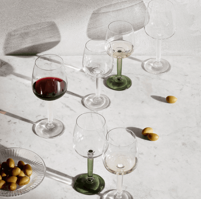 Hovedbilde Kähler Hammershøi Vinglass 35 cl Grønn, 2 stk