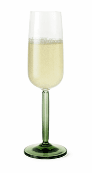 Hovedbilde Kähler Hammershøi Champagneglass 24 cl Grønn 2 ...