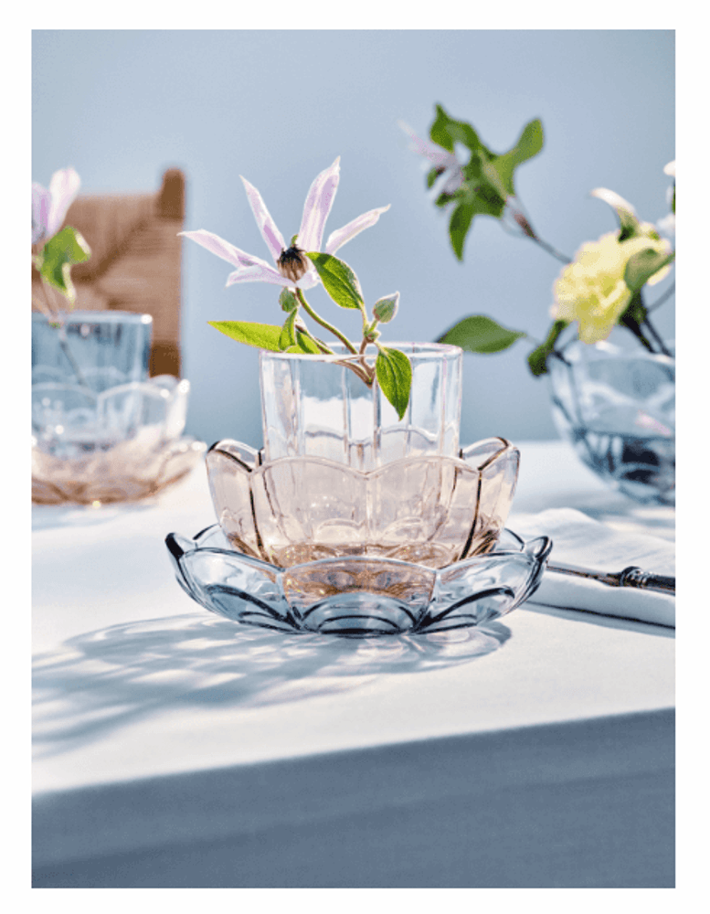 Holmegaard Lily Vannglass Rosa 32 cl 2 stk
