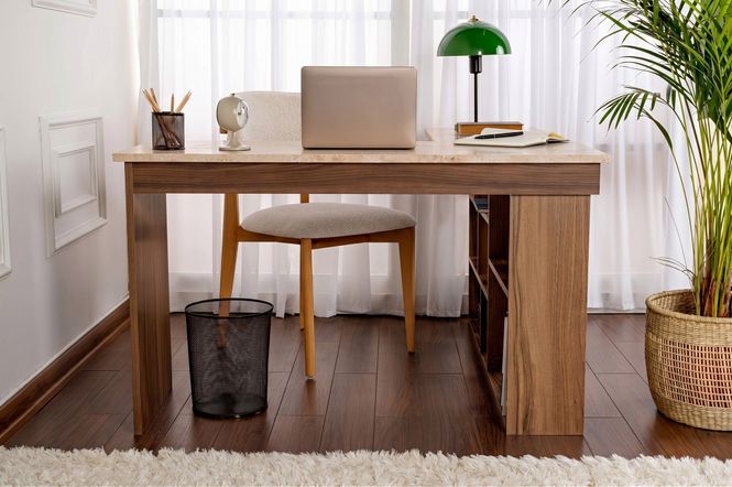 Hovedbilde Nordure Vesper skrivebord – Travertine / ...