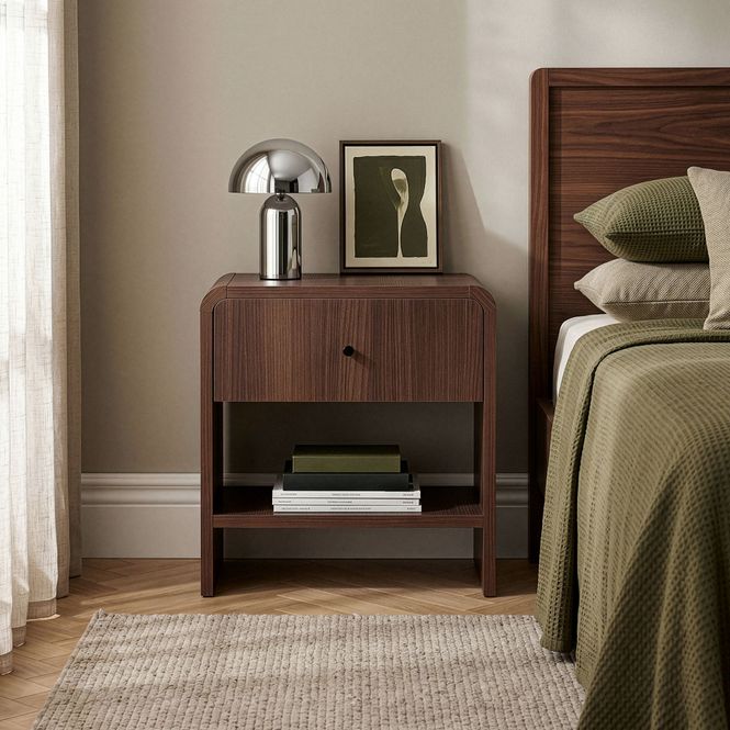 Hovedbilde Nordure Parila nattbord – Milano Walnut