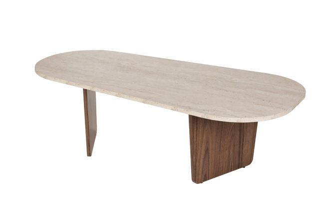Hovedbilde Nordure Ovalis sofabord – Travertine/Venezia ...
