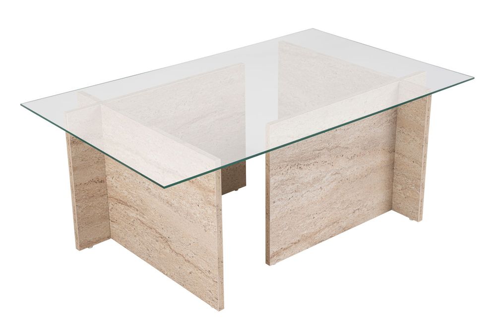 Nordure Vetrino sofabord – Travertine