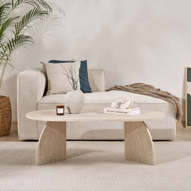 Hovedbilde Nordure Melina sofabord – Travertine