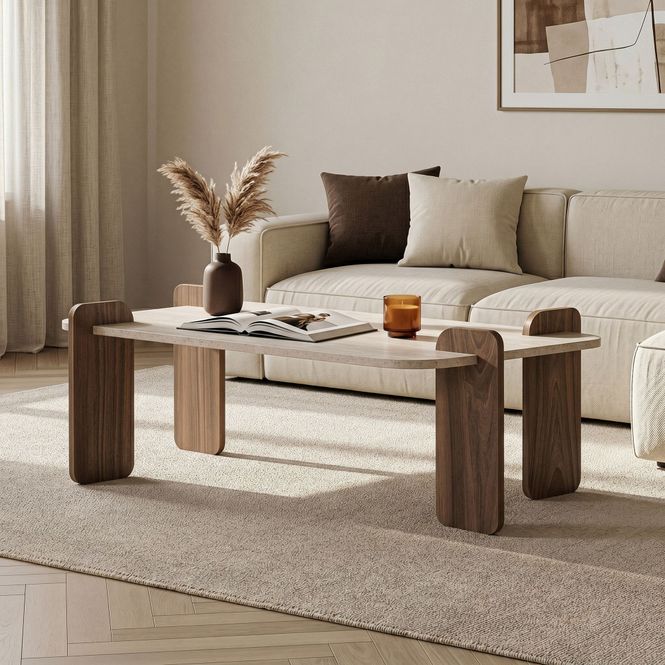 Hovedbilde Nordure Renard sofabord – Travertine/Venezia ...
