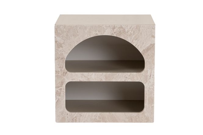 Hovedbilde Nordure Lorin nattbord – Travertine / Traverten ...