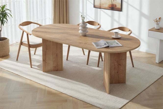 Hovedbilde Nordure Sabella spisebord – Sapphire Oak