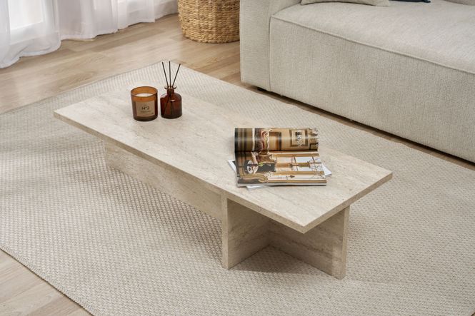 Hovedbilde Nordure Harbor sofabord – Travertine