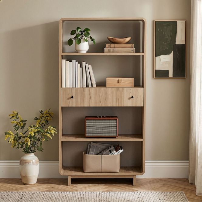 Hovedbilde Nordure Senza bokhylle – Sepet Oak