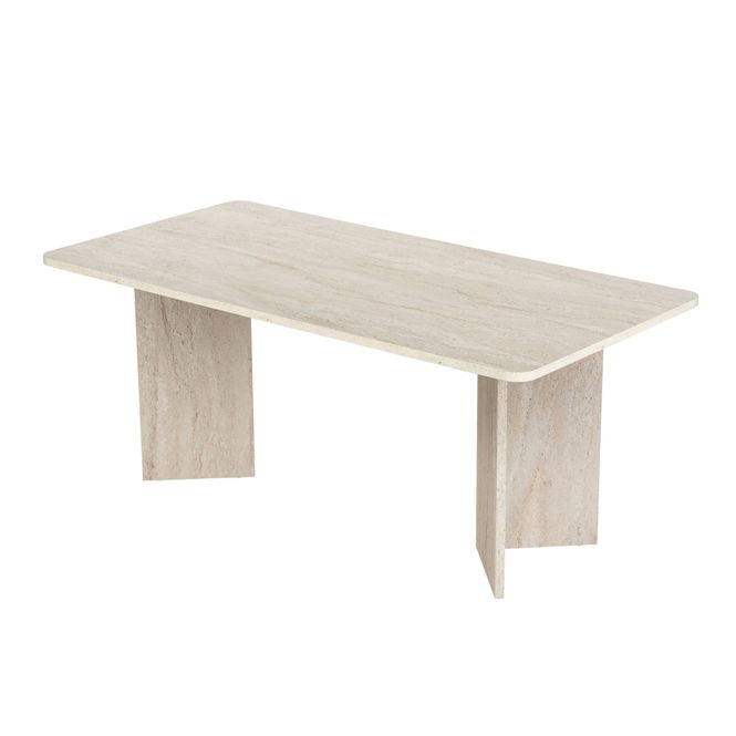 Hovedbilde Nordure Linza spisebord – Travertine