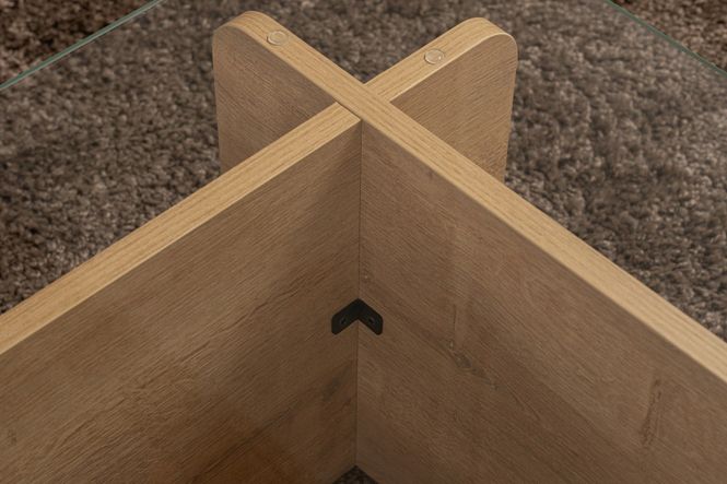 Hovedbilde Nordure Flavio sofabord – Honey Oak
