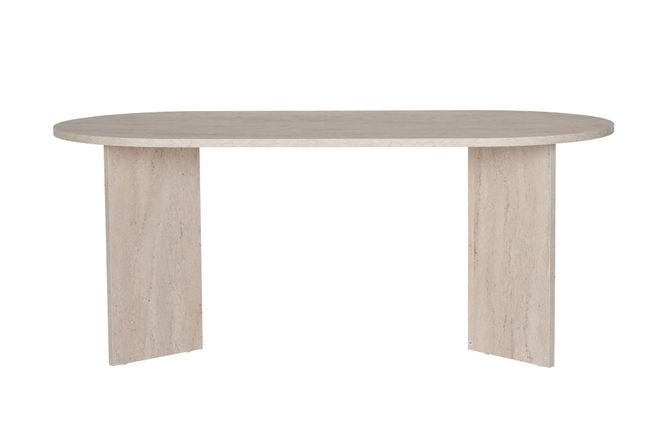 Hovedbilde Nordure Sablin spisebord – Travertine