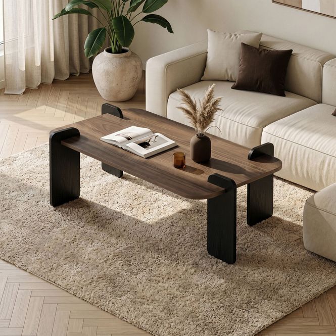 Hovedbilde Nordure Renard sofabord – Venezia Walnut / Wood ...