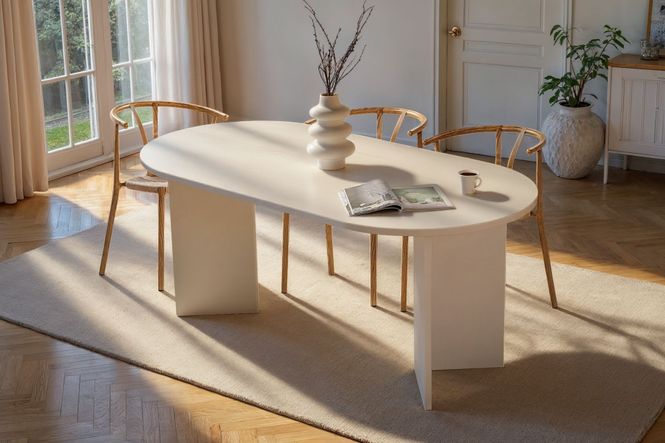 Hovedbilde Nordure Sablin spisebord – Wood White