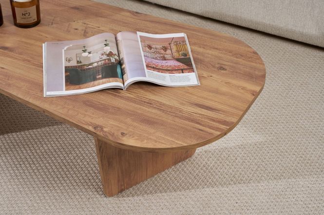 Hovedbilde Nordure Ovalis sofabord – Atlantic Pine