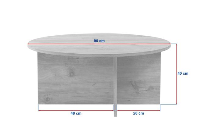 Hovedbilde Nordure Soleil sofabord – Travertine/Venezia ...