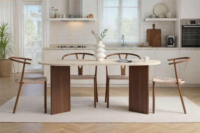 Hovedbilde Nordure Sablin spisebord – Travertine/Milano ...