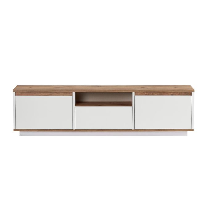 Hovedbilde Nordure Sentinel TV-benk – Atlantic Pine/hvit
