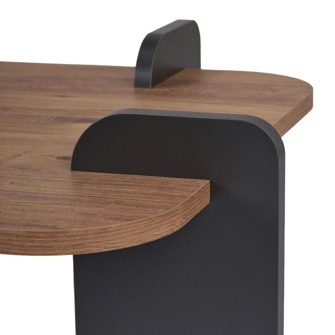 Hovedbilde Nordure Renard sofabord – Atlantic Pine/antrasitt