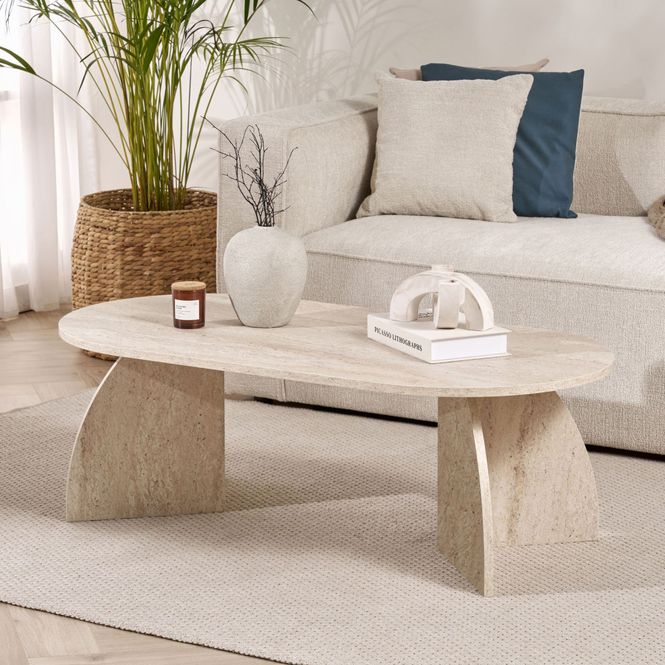 Hovedbilde Nordure Melina sofabord – Travertine