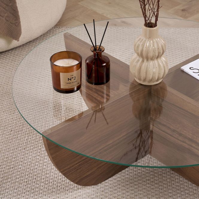 Hovedbilde Nordure Liya sofabord – Venezia Walnut