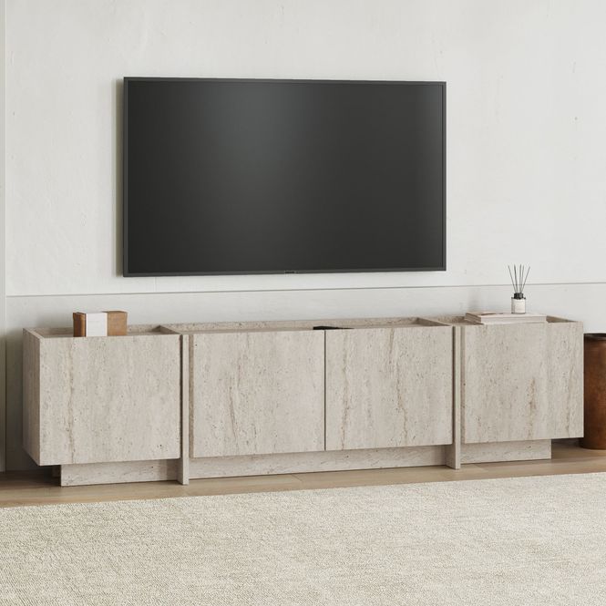 Hovedbilde Nordure Lowen TV-benk – Travertine