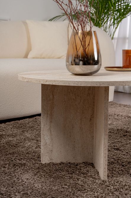 Hovedbilde Nordure Sable sofabord – Travertine
