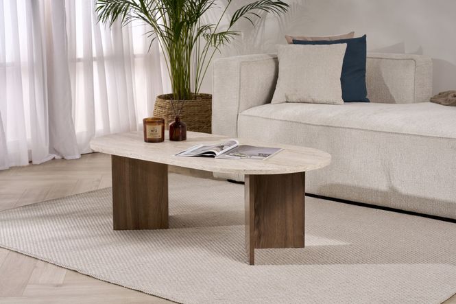 Hovedbilde Nordure Sable sofabord – Travertine / Venezia ...