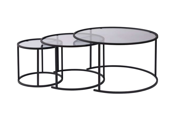 Hovedbilde Nordure Aurum sofabordsett – 80 / 60 / 42 / svart ...