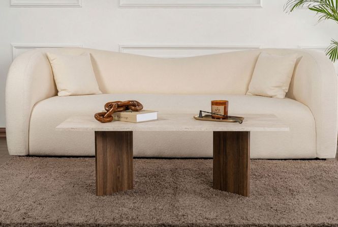 Hovedbilde Nordure Sabin sofabord – Travertine / Venezia ...
