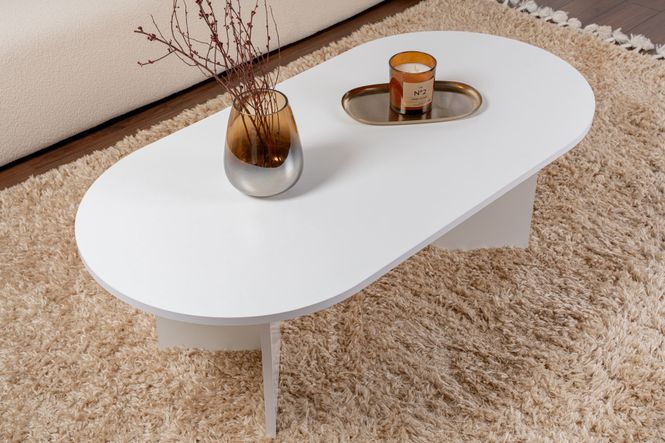 Hovedbilde Nordure Sable sofabord – hvit