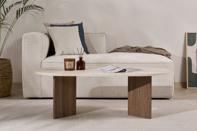 Hovedbilde Nordure Sable sofabord – Travertine / Venezia ...