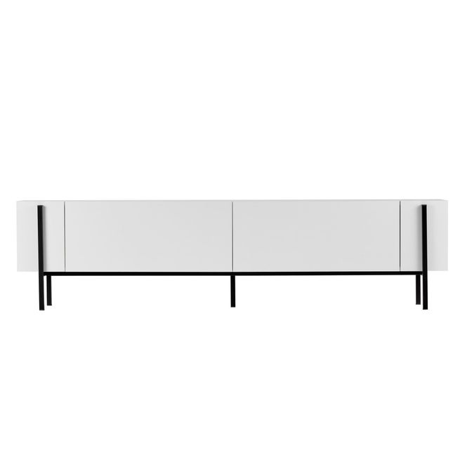 Hovedbilde Nordure Nexus TV-benk – hvit / svart