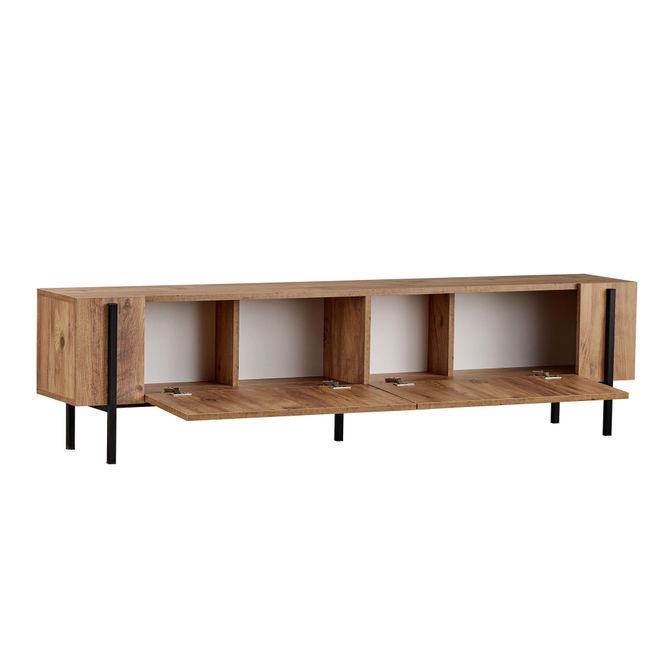 Hovedbilde Nordure Nexus TV-benk – Atlantic Pine / svart