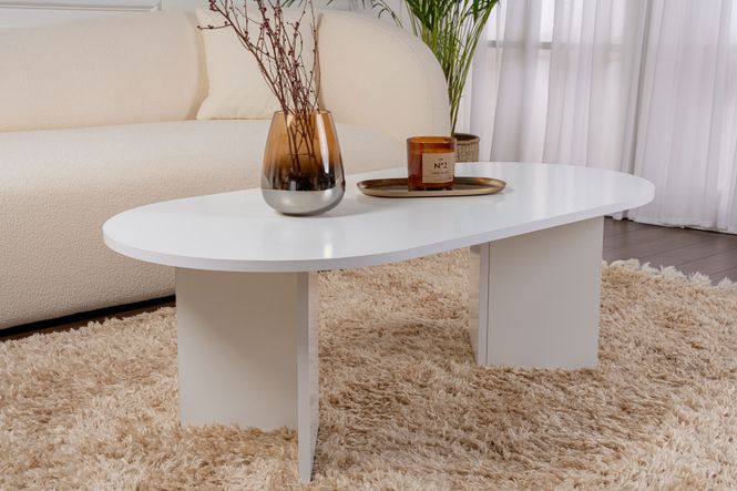 Hovedbilde Nordure Sable sofabord – hvit