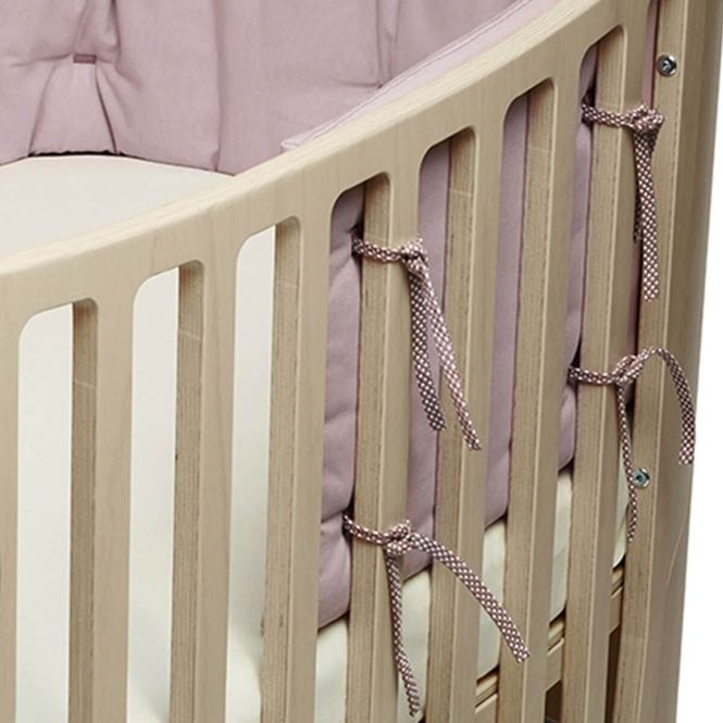 Hovedbilde Leander Classic Kantbeskyttelse til Babyseng rosa