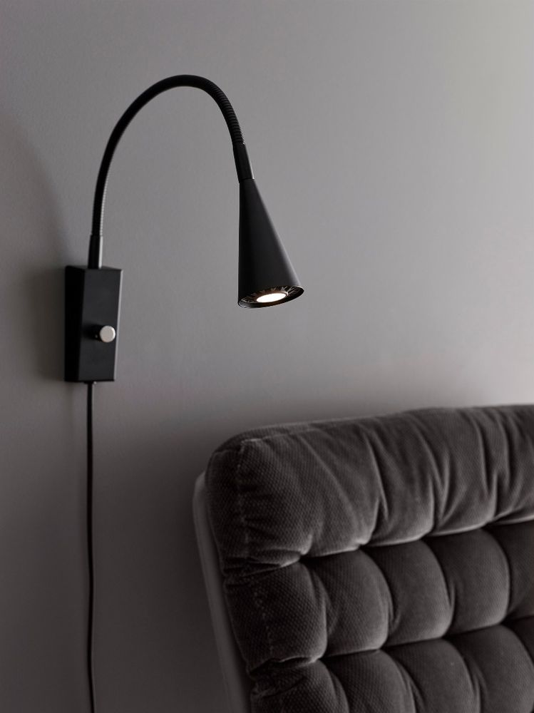 Belid Ledro Vegglampe 12V Led 4W Dimbar Sort