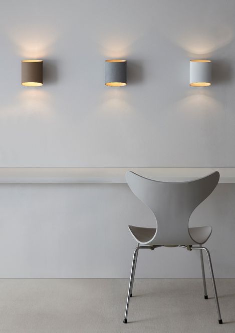 Hovedbilde Belid Sinne Vegglampe Hvitstruktur Messing