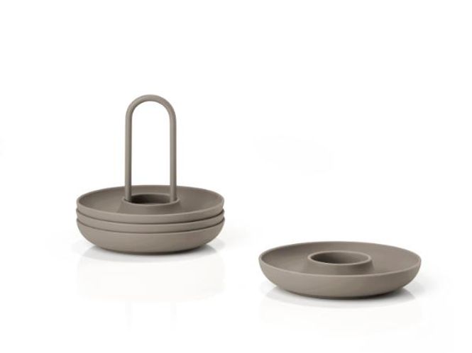 Hovedbilde Zone Denmark Singles Eggeglass m Holder Taupe 4 ...