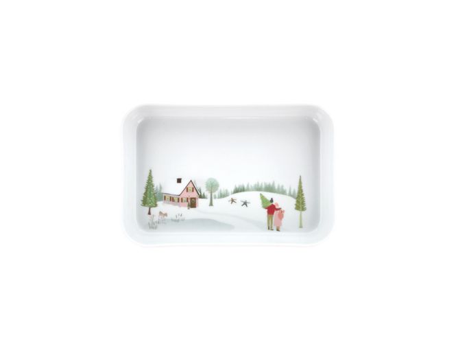 Hovedbilde Pillivuyt Vinter Fat Hvit 18x12 cm