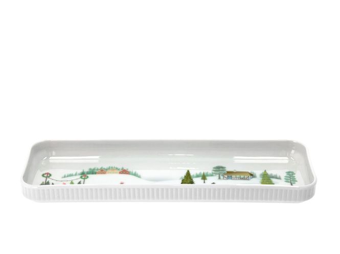 Hovedbilde Pillivuyt Vinter Fat Hvit 36x12 cm