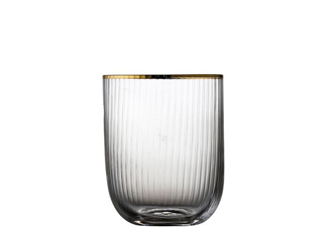 Hovedbilde Lyngby Glass Palermo Gold Vannglass 35 cl 4-pk