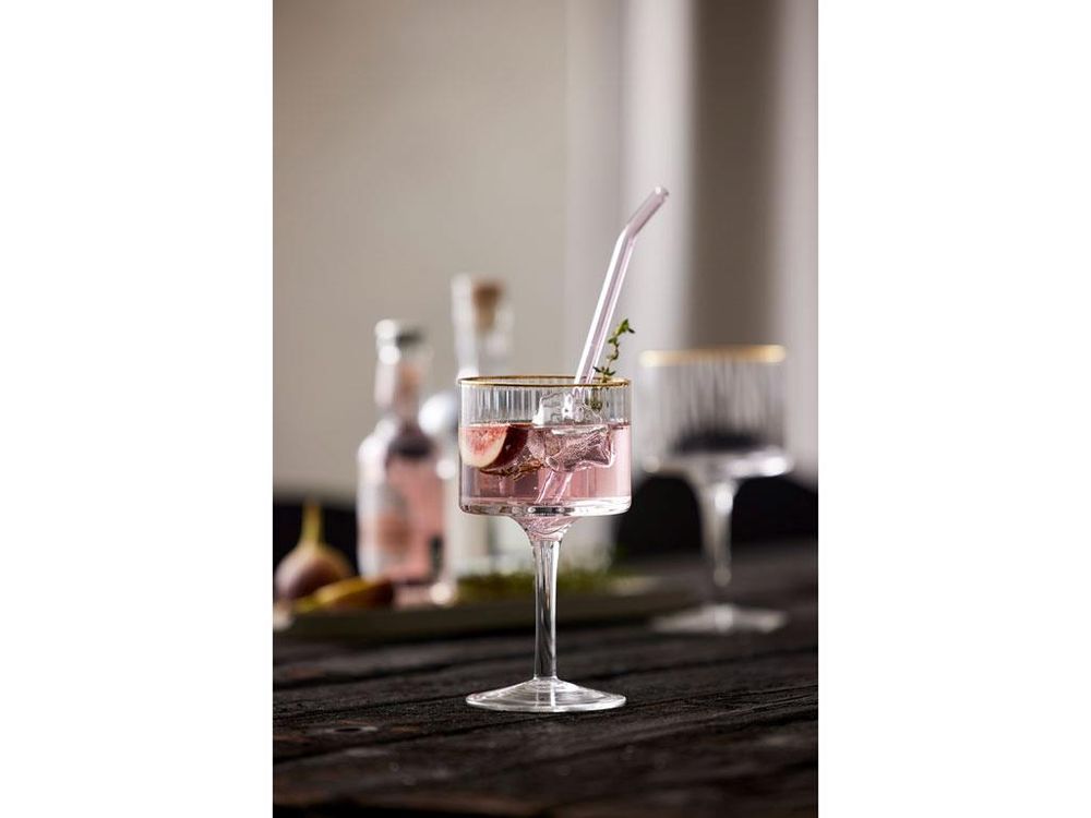 Lyngby Glass Palermo Gold Gin & Tonic Glass 32 cl 4-pk. 