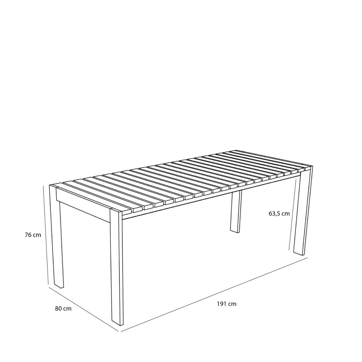 Hübsch Haus Bord Stort Brun