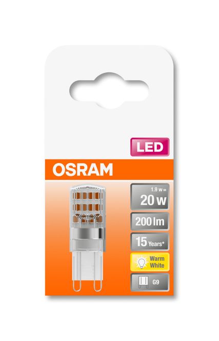 Hovedbilde Osram Lyspære LED Pin G9 20, klar