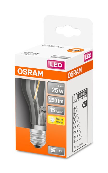 Hovedbilde Osram Lyspære LED Normal A25 E27, klar